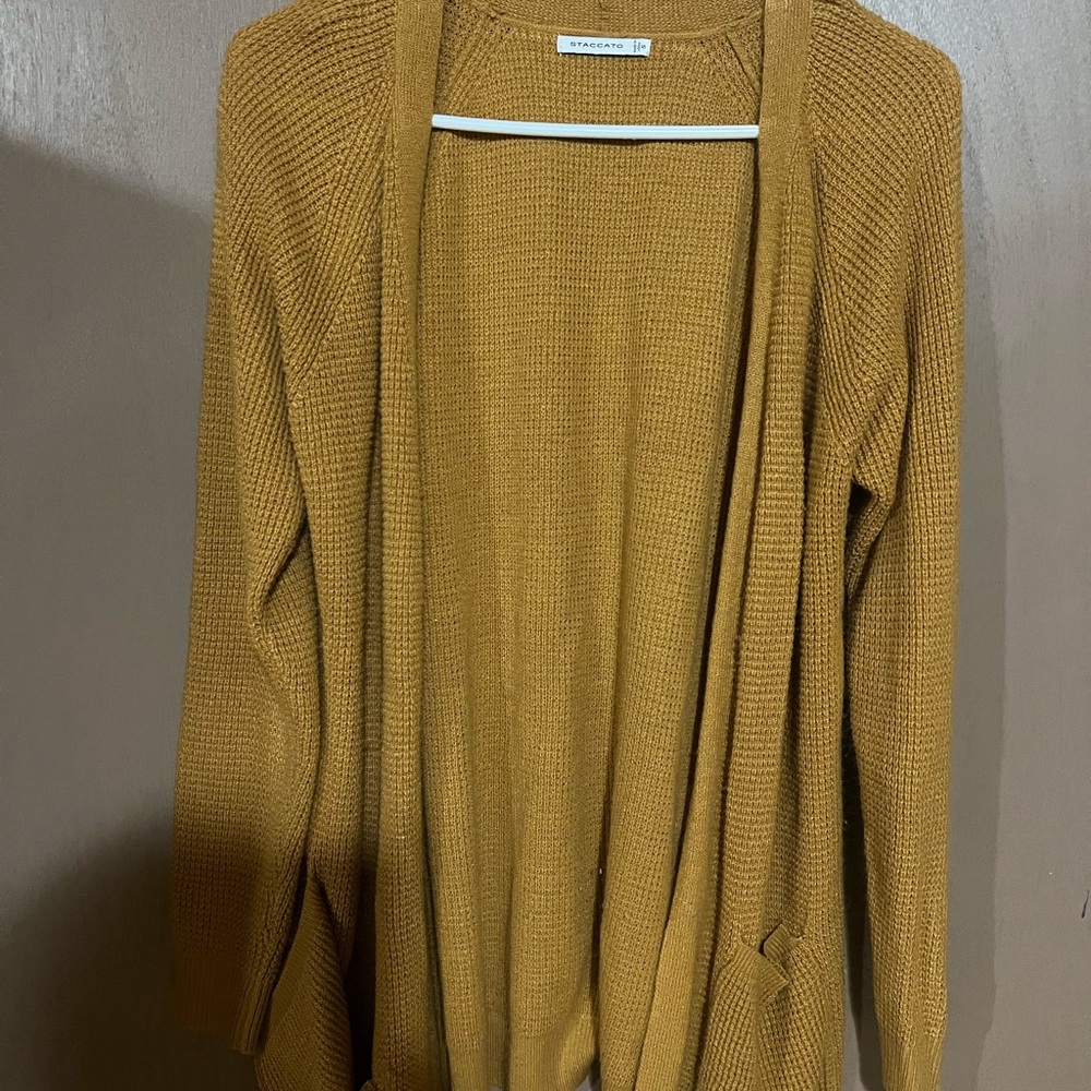 Staccato Mustard Knit Cardigan